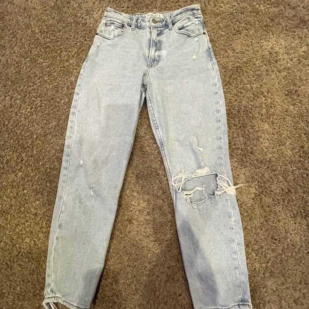 Abercrombie & Fitch Light Blue Boyfriend Jeans